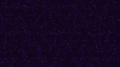 Futuristic abstract network background with glowing digital connections on dark Stock Footage 334138710