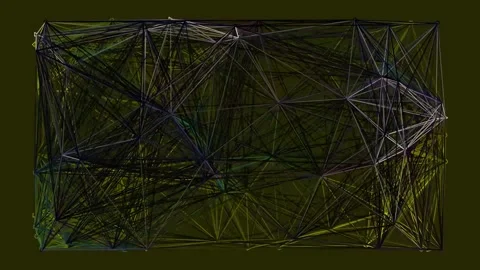 Futuristic abstract network connection mesh background technology data visu.. Stock Footage 342205872