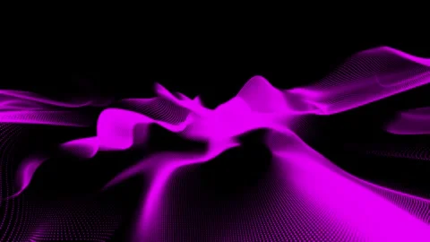 Futuristic Abstract Particle Wave background Vídeos de archivo 341782020