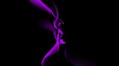 Futuristic Abstract Particle Wave background Stock Footage 341782052