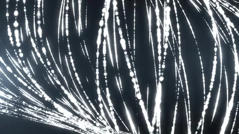 Futuristic abstract particles form swirling geometric patterns Stock Footage 314464948