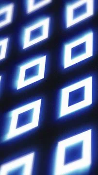 Futuristic abstract pattern of glowing blue geometric shapes on dark backgr.. 스톡 일러스트