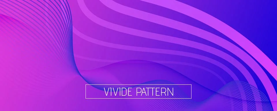 Futuristic Abstract Pattern. Vibrant Digital Concept. Dynamic Website. Vivid Stock Illustration