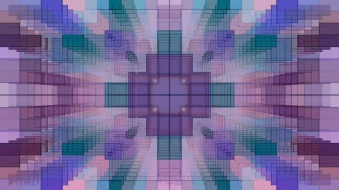 Futuristic Abstract Patterns with Downward Movement - Seamless Loop Stock Footage 291756550