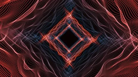 Futuristic Abstract Perspective Composition with Spherical Shapes Stock Illustration