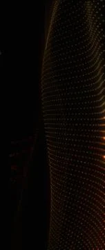 Futuristic Abstract Plexus: Dazzling Network of Glowing Interconnected Part.. Stock-Illustration