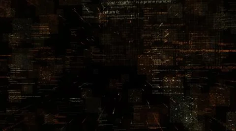 Futuristic abstract programming red digital code, seamless loop. Animation 스톡 일러스트