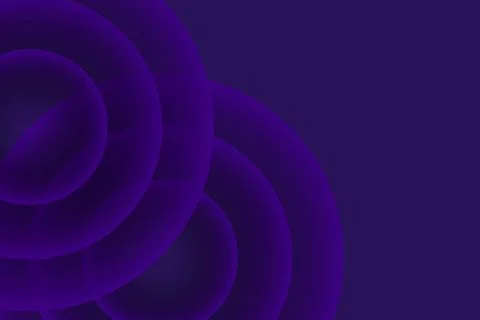 Futuristic abstract purple background with deep gradient circles Stock Illustration