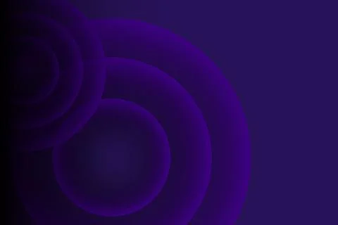 Futuristic abstract purple background with deep gradient circles 库存插图