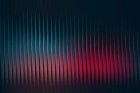 Futuristic abstract ribbed gradient background with smooth neon lights Stock Illustration