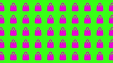 Futuristic Abstract Seamless Geometric Pattern Motion Graphics for 2025 Stock Footage 344909804