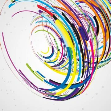 Futuristic abstract shape illustration Stock Illustration