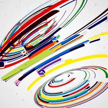 Futuristic abstract shape illustration Illustrazione stock