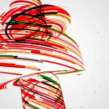 Futuristic abstract shape illustration Stock Illustration