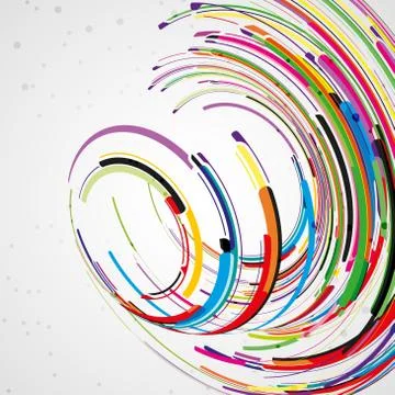 Futuristic abstract shape illustration Stock Illustration