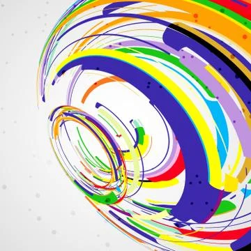Futuristic abstract shape illustration Illustrazione stock