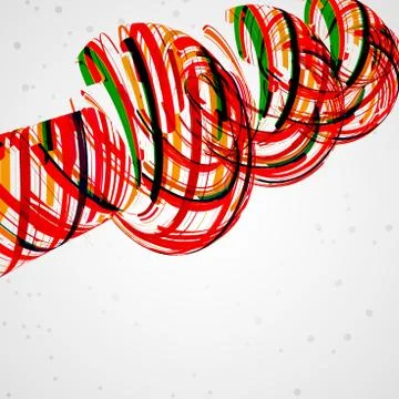 Futuristic abstract shape illustration Stock Illustration