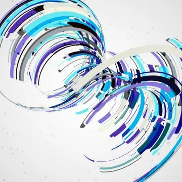 Futuristic abstract shape illustration Illustrazione stock