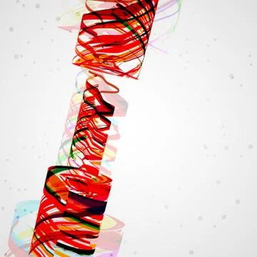 Futuristic abstract shape illustration Illustrazione stock
