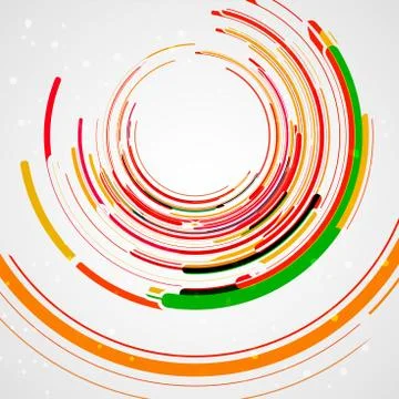 Futuristic abstract shape illustration Stock Illustration