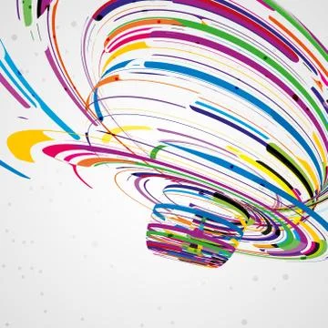 Futuristic abstract shape illustration Stock Illustration