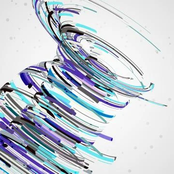 Futuristic abstract shape illustration Illustrazione stock