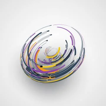 Futuristic abstract shape illustration Stock Illustration