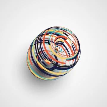 Futuristic abstract shape illustration Stock Illustration