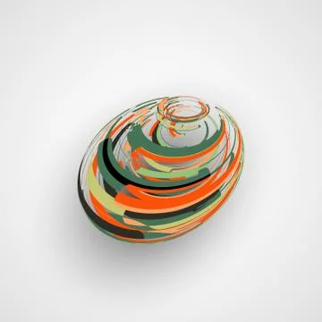 Futuristic abstract shape illustration Stock Illustration