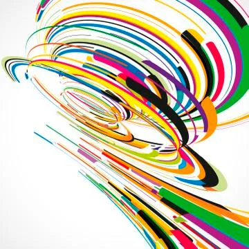 Futuristic abstract shape illustration Illustrazione stock