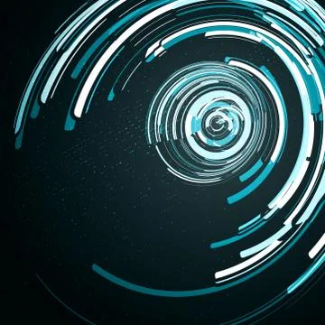 Futuristic abstract shape illustration Stock Illustration