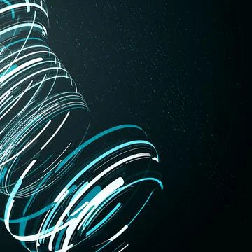 Futuristic abstract shape illustration Stock Illustration