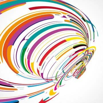 Futuristic abstract shape illustration Stock Illustration
