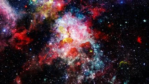 Futuristic abstract space background. Elements of this image furnished by NASA Stock Photos