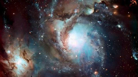 Futuristic abstract space background. Elements of this image furnished by NAS Stock Photos