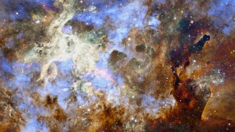 Futuristic abstract space background. Elements of this image furnished by NAS Stock Photos