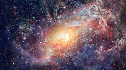 Futuristic abstract space background. Elements of this image furnished by ... Stock Photos