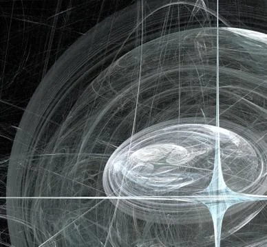 Futuristic abstract star in space Stock Illustration