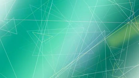 Futuristic abstract teal network lines and geometric shapes create a calm, .. Stock Illustration