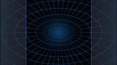 Futuristic abstract technological blueprint display with glowing blue energ.. Stock Footage 344248994