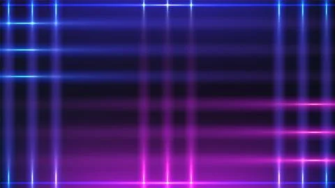 Futuristic abstract technology background with glowing blue and pink grid l.. Stock Illustration