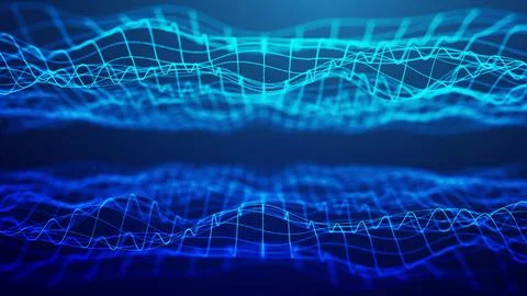 Futuristic abstract technology background showcasing digital transformation Illustrazione stock