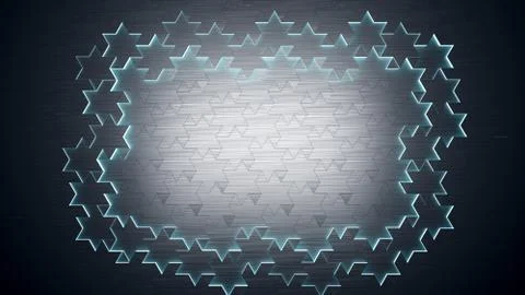 Futuristic abstract technology blue background 3d render Stock Illustration