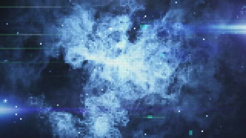 Futuristic abstract technology cyberspace background Stock Footage 252756250