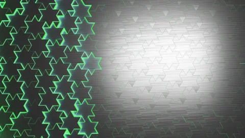 Futuristic abstract technology green background 3d render Ilustración de archivo