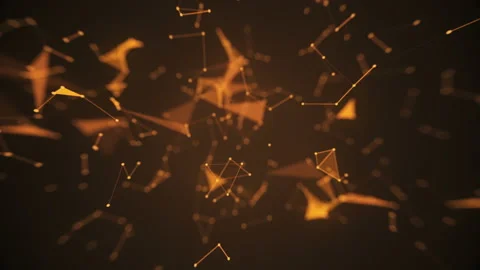 Futuristic abstract yellow animation background Stock Footage 112364265