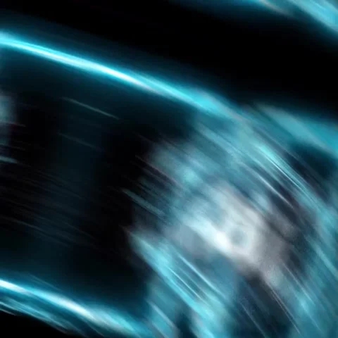 Futuristic AI Artificial Intelligence HUD Neon Glitch VJ Loop Stock Footage 335826130