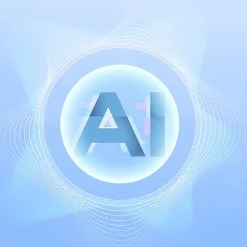 Futuristic AI artificial intelligence technology background 스톡 일러스트