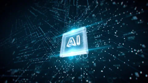 Futuristic Ai Chip Stock-Footage 310508418