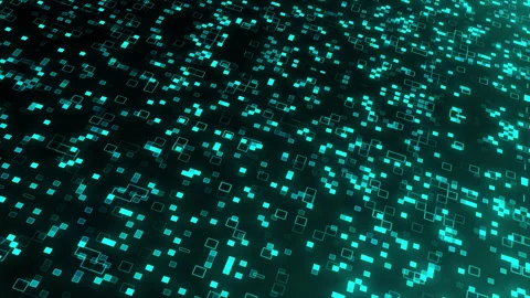 Futuristic AI Data Flow Background with Glowing Digital Particles Stock-Footage 341997712
